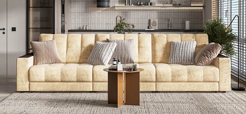 Диван Босс Гранд велюр Роял шампань 2