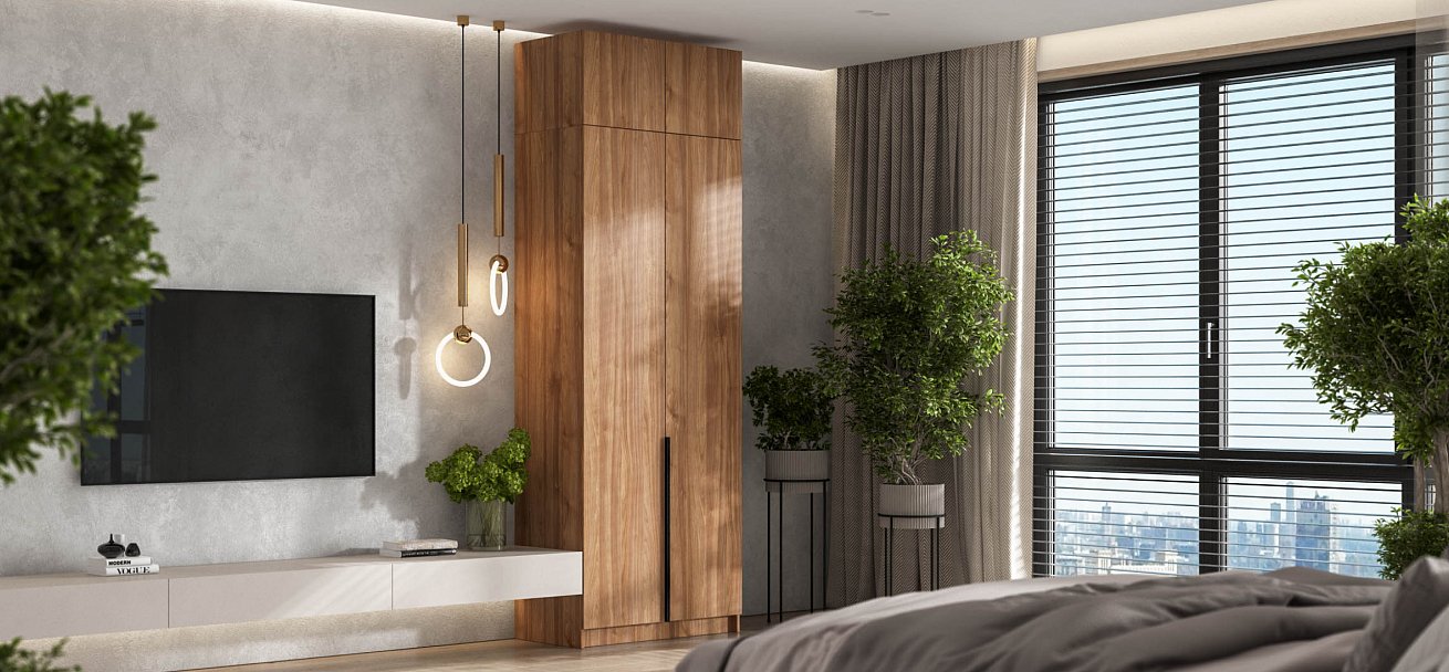 Антресоль 90 2Д Орех Селект