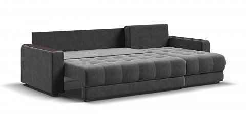 Угловой диван Босс Классик велюр Монолит серый 3