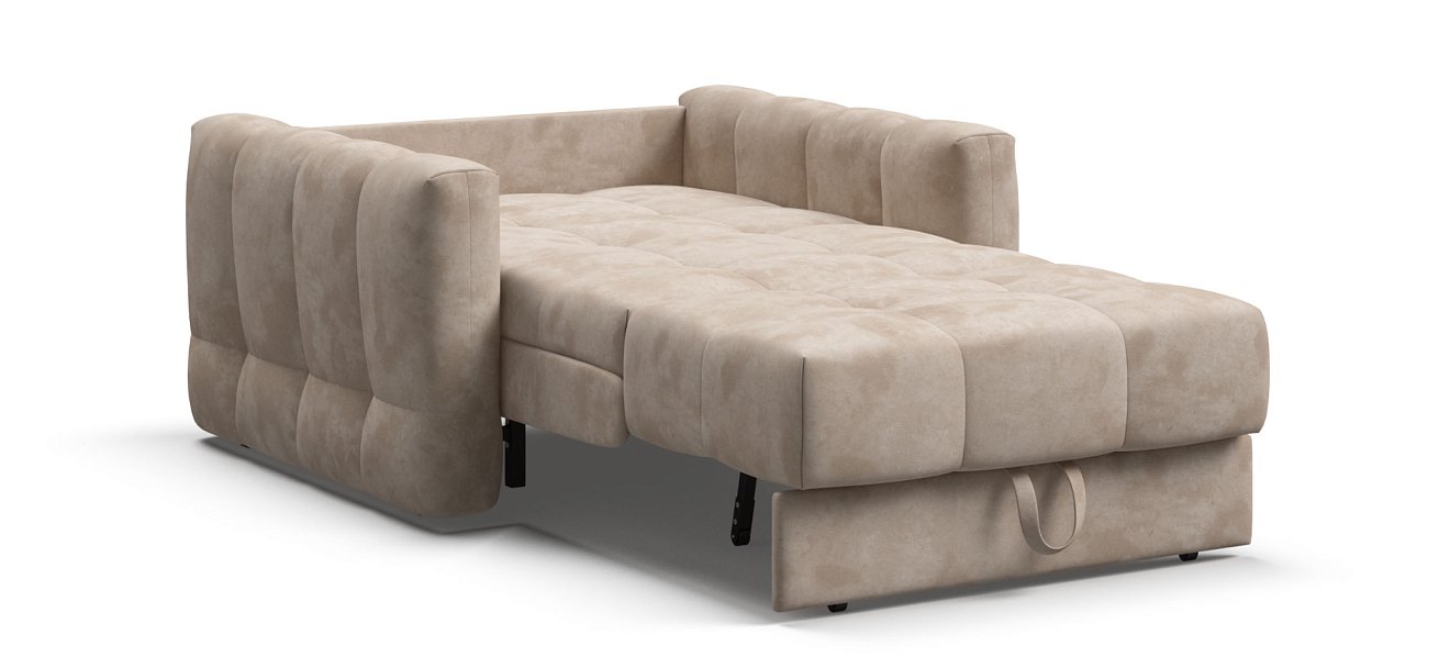 Босс Слип кресло-кровать велюр Алькантара пепел