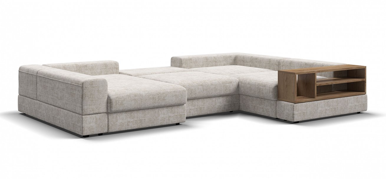 П-образный диван-кровать Босс Модуль Шенилл Смарт кварц