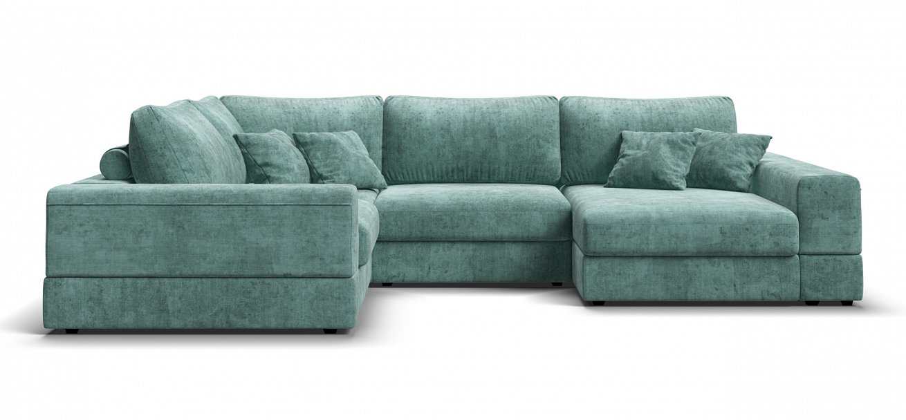 П-образный диван-кровать Босс Модуль Шенилл Глосс минт