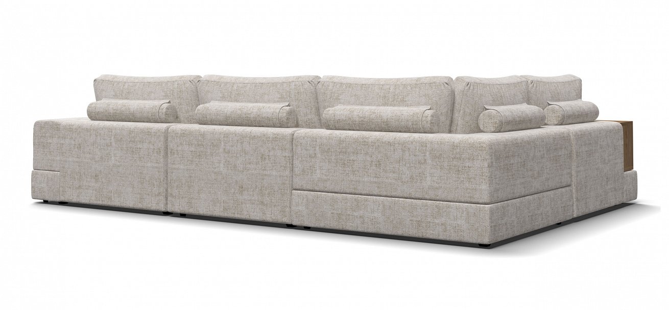 П-образный диван-кровать Босс Модуль Шенилл Смарт кварц