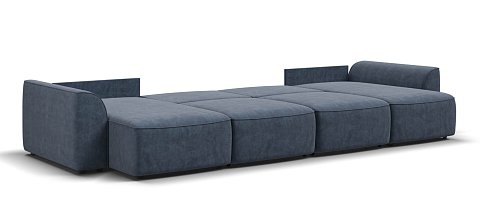 П-образный диван Кинг Модуль велюр Роял синий 3