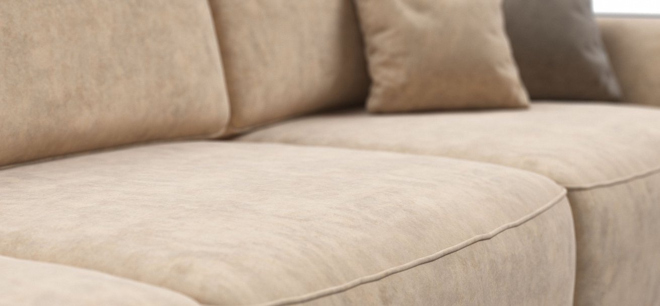 Угловой диван Кинг Модуль Макс велюр Роял шампань