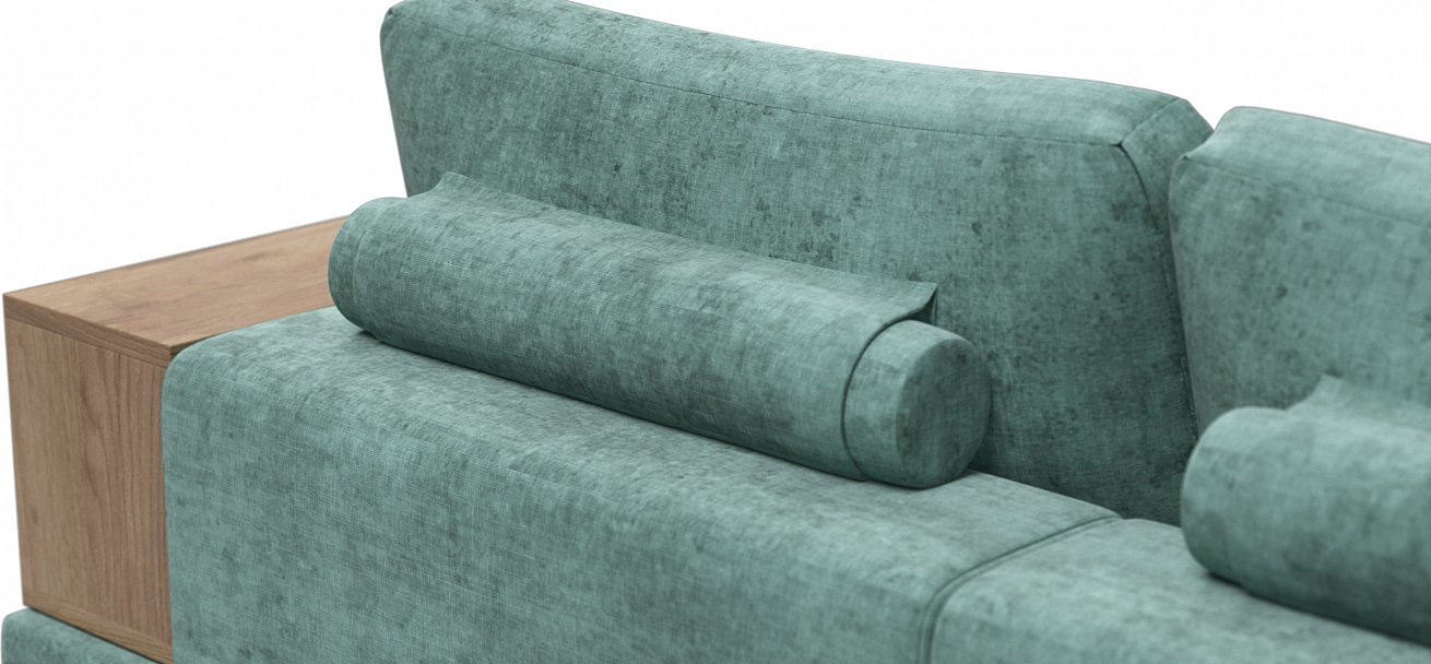 П-образный диван-кровать Босс Модуль Шенилл Глосс минт