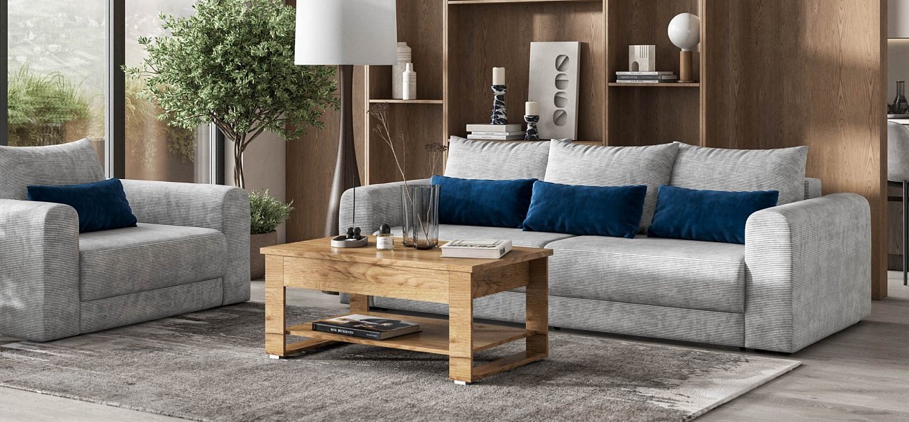 Модульный диван Ричмонд Модуль Вельвет Корд серый