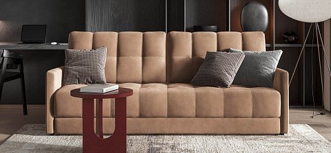 Диван Босс Лофт велюр Монолит мокко 2