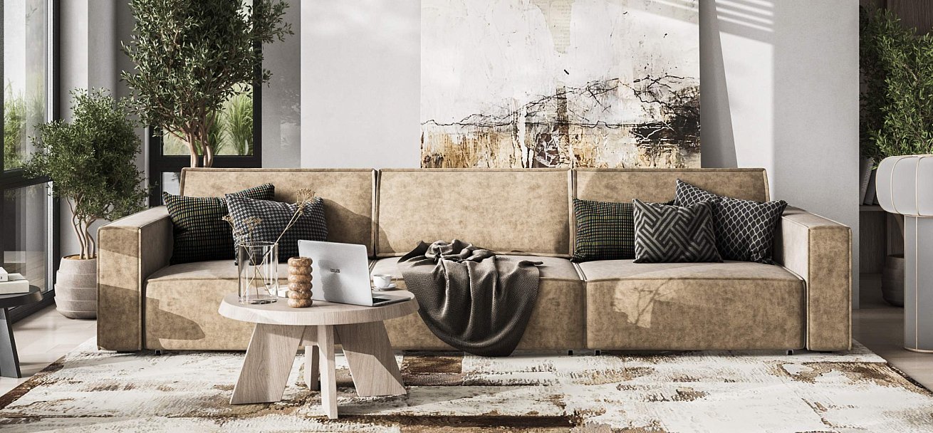 Диван Босс Софт Модуль Макс велюр Роял тауп