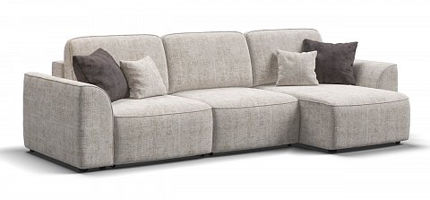 Угловой диван Кинг Шенилл Смарт кварц