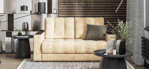 Диван Босс двухместный велюр Роял шампань 2