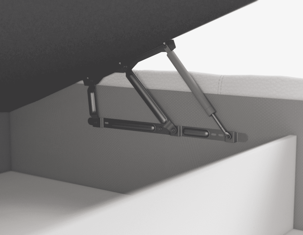 Оттоманка на газлифтах - легкий доступ к бельевому коробу.