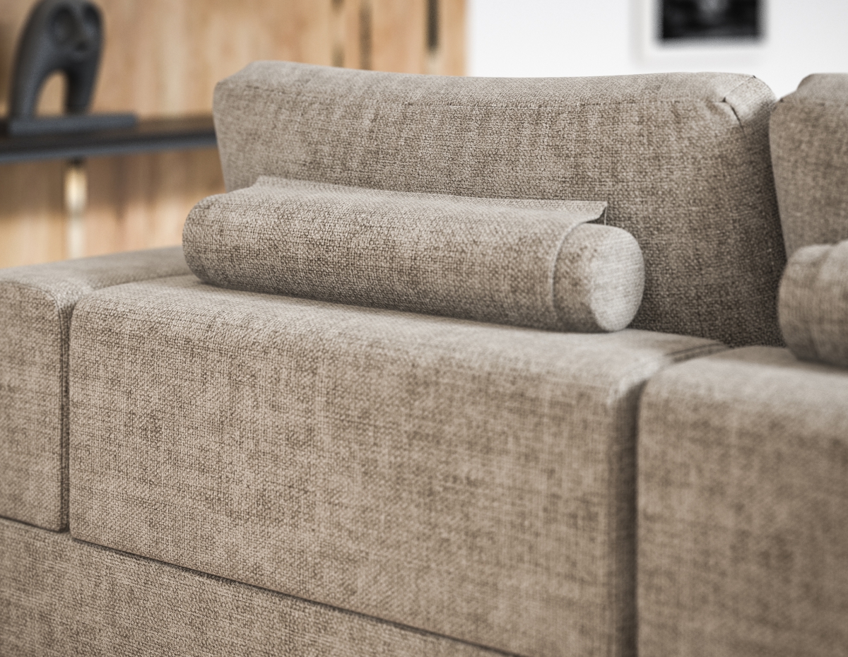 Мягкие и упругие подушки с валиками обеспечивают идеальную поддержку спины для полноценного отдыха.