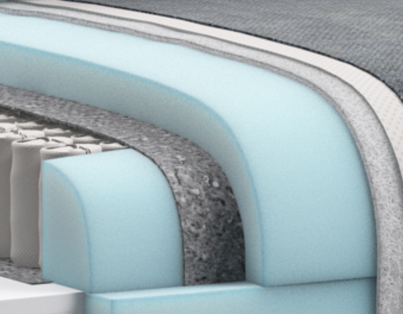 Высокоэластичная пена ELASTIC Foam быстро восстанавливает форму, а слой PERIOTEK придаёт пышность и упругость