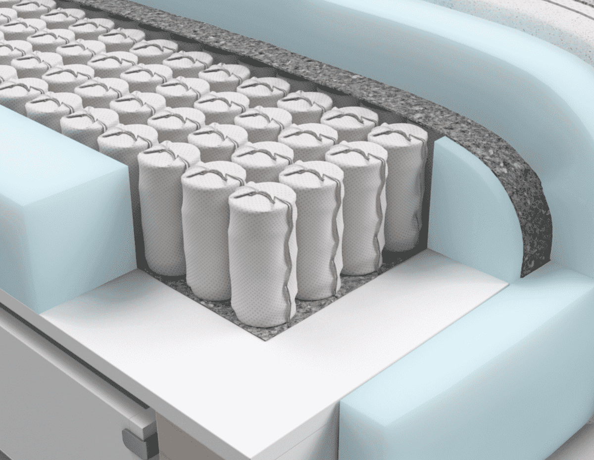 Независимые пружины и пена Анатомикс – оптимальная плотность для комфортного сна.