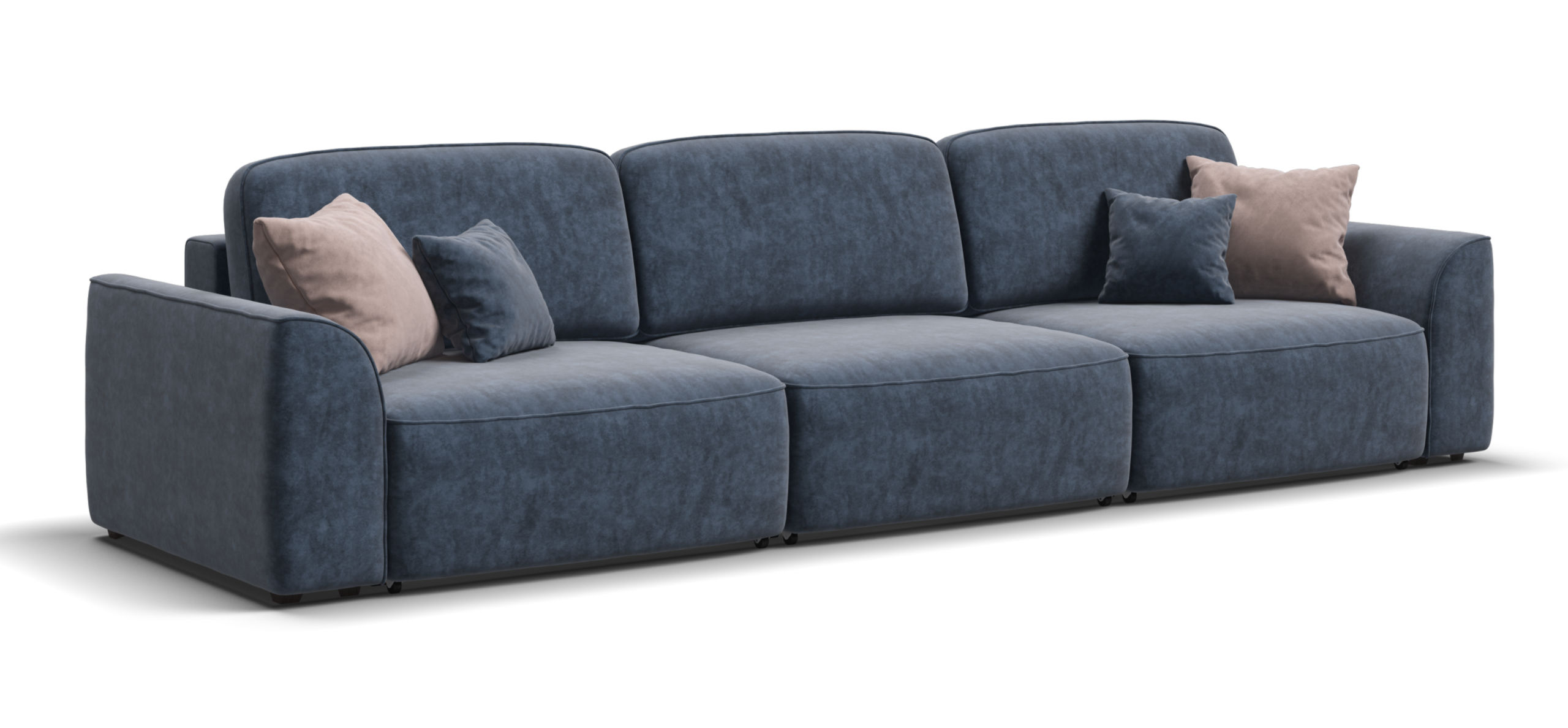 Диван Кинг Макс велюр Роял синий