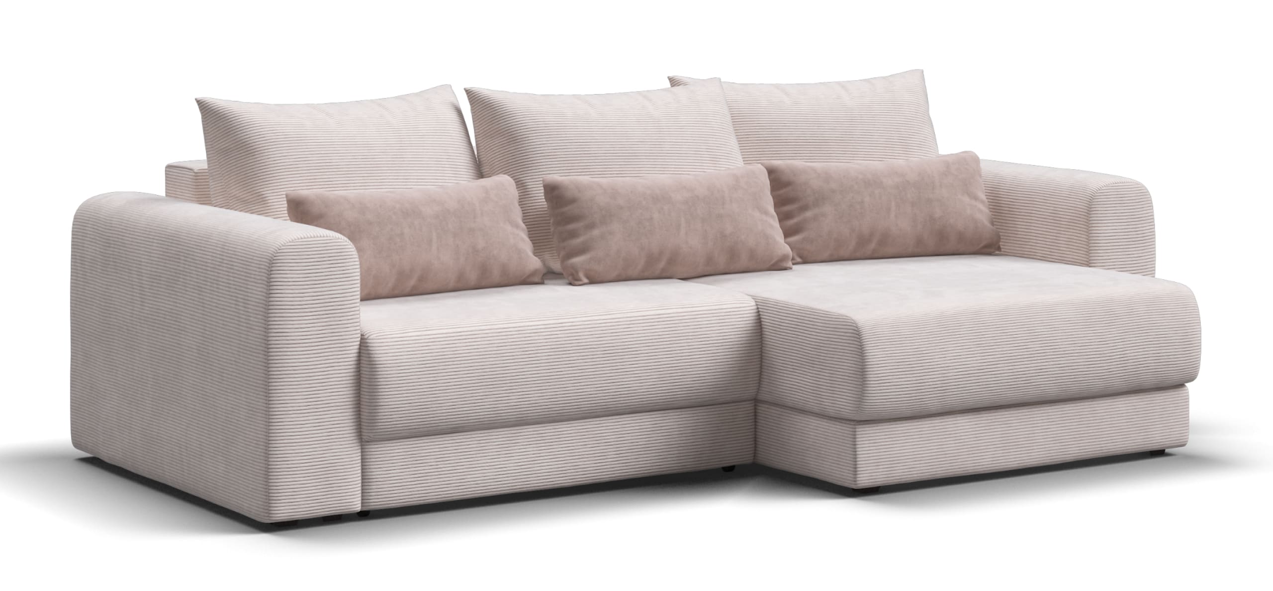 Модульный угловой диван Ричмонд Модуль Вельвет Корд бежевый