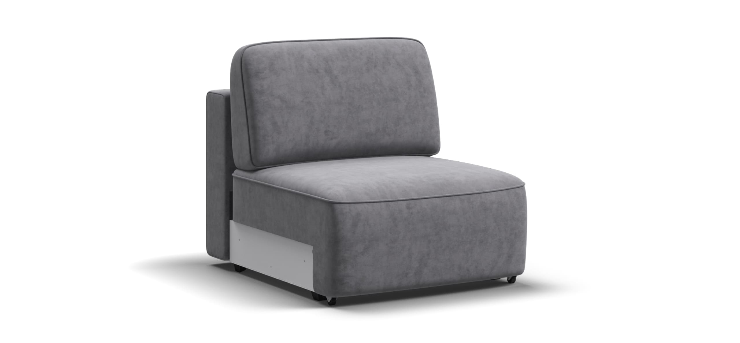 Кинг Модуль спальное место велюр Роял агат