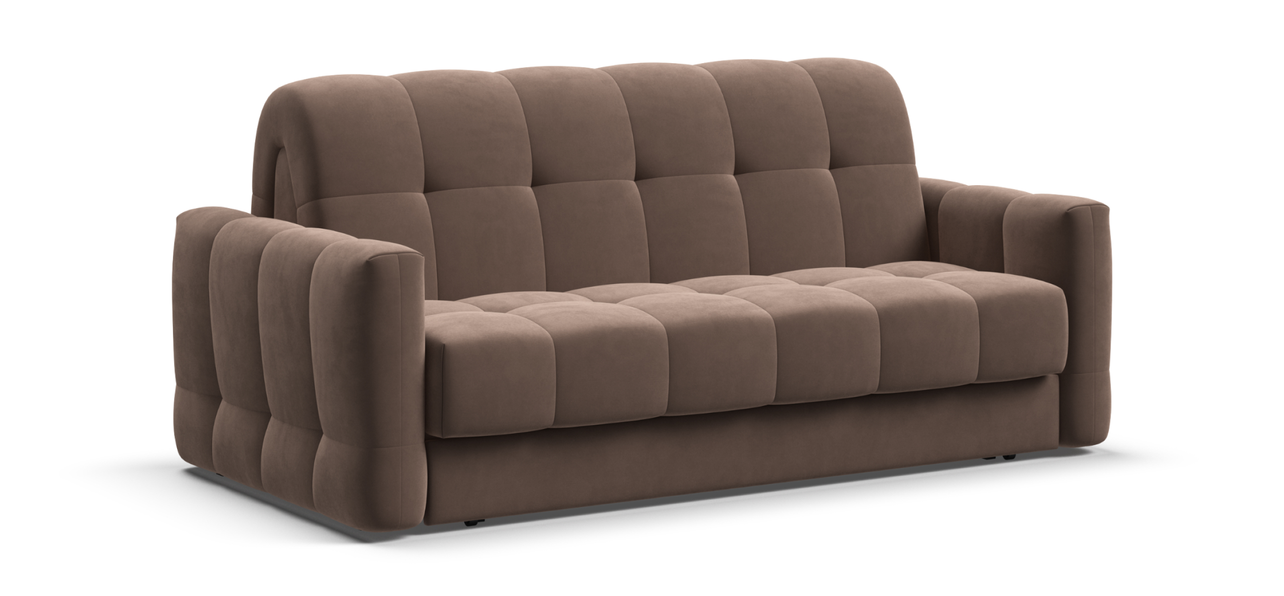 Диван Босс Слип 160 велюр Монолит мокко