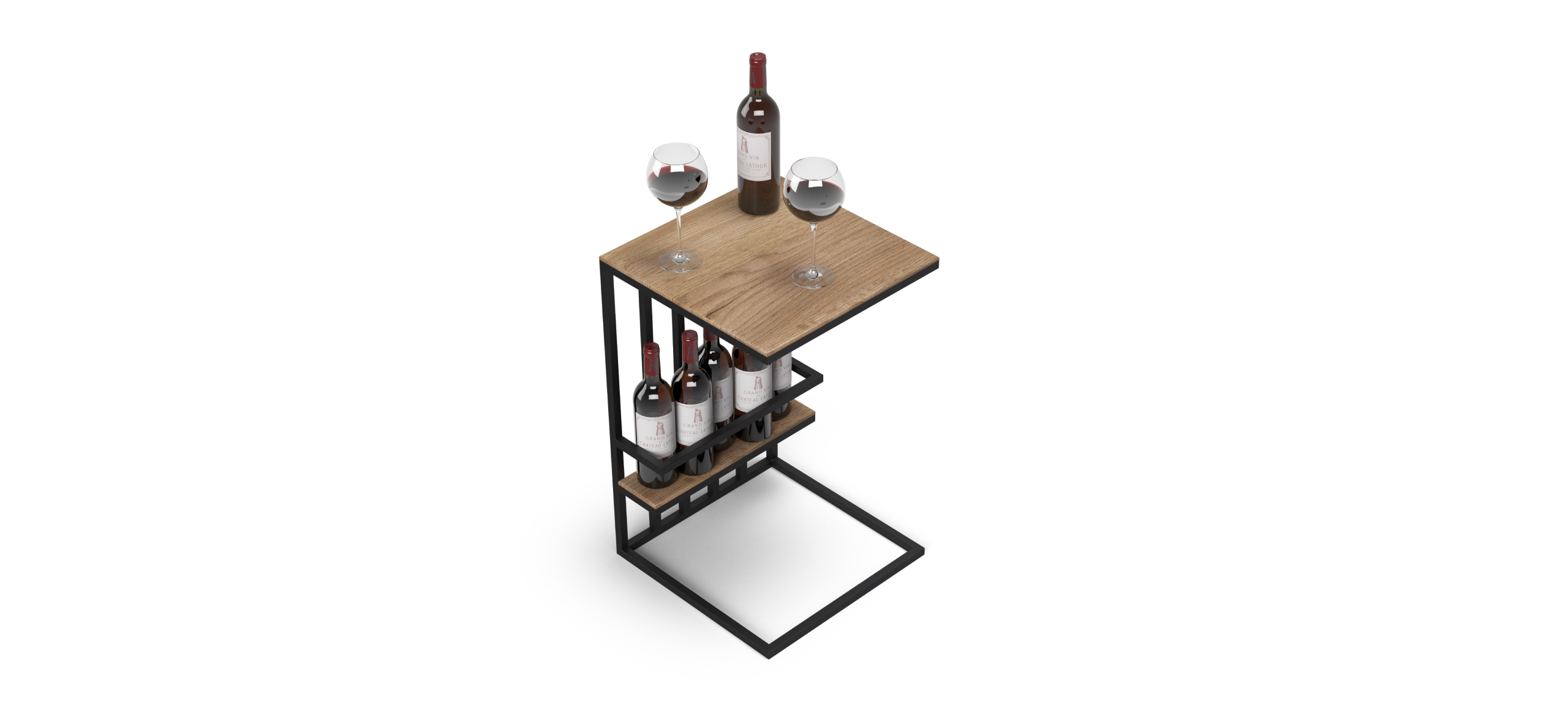 Босс ХО Стол-приставка Дымчатый Крафт (МДФ)