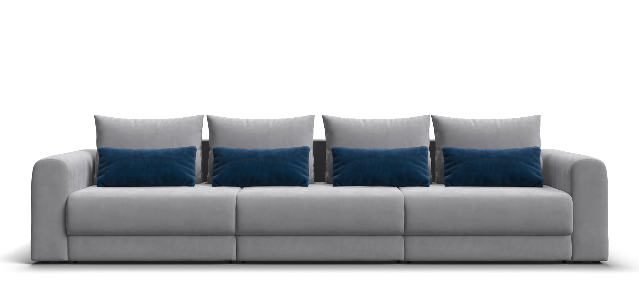 Модульный диван Ричмонд Модуль Макс велюр Монолит сталь